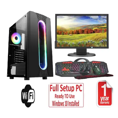 Fast Gaming PC Bundle - i5 8GB RAM 1TB GT710 2GB - WiFi - WARRANTY - SAURON