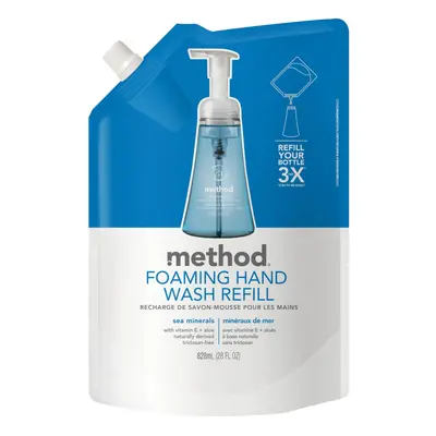 Method Foaming Hand Soap Refill, Sea Minerals, oz, pack, Packaging May Vary