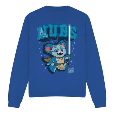 (M, Royal Blue) Star Wars Unisex Adult Young Jedi Adventure Nubs Sweatshirt