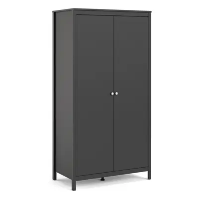 (Black) Madrid Wardrobe with doors