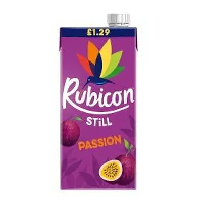 Rubicon Still Passion Fruit Juice Drink 1L (Pack of 12)