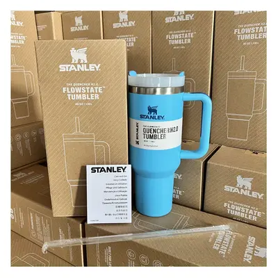 (Blue) Vacuum Cup Stanley Quencher Flowstate Tumbler 40oz 12l With Box Multicolour