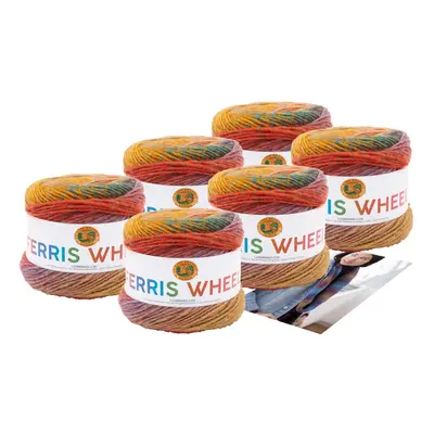 Lion Brand Yarn - Ferris Wheel - Pack with Pattern (Buttercup)