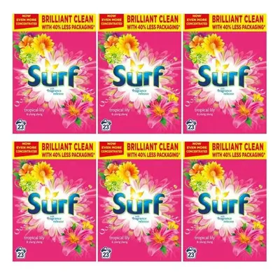 Surf Washing Powder Tropical Lily & Ylang-Ylang , Washes (Pack of 6)