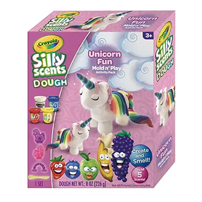 A1-2203 Silly Dough Scented Modelling Paste, Creating & Model Unicorn Set with Jars and Moulds, 