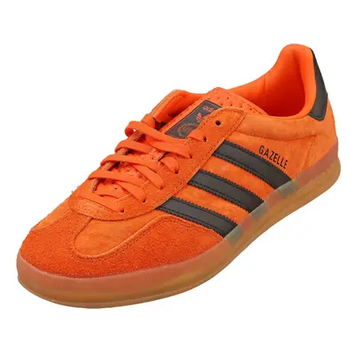 (9) adidas Gazelle Indoor Mens Fashion Trainers in Orange Black