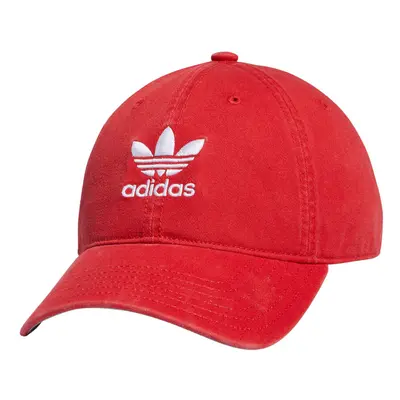 adidas Originals Men's Relaxed Fit Strapback Hat Better Scarlet/White