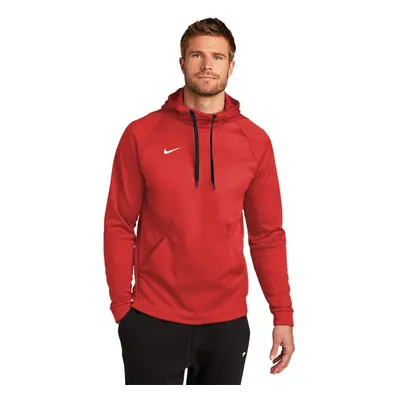 Nike MEN'S THERMA PULLOVER HOODIE (SCARLET/WHITE XXXX-Large)