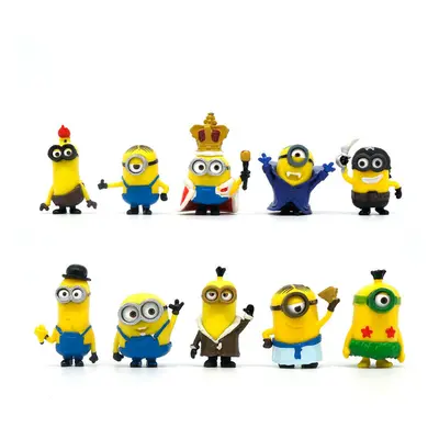 Despicable Me Pcs Set Minions Crown 2.3" Action Figures Doll Model Toy Gift