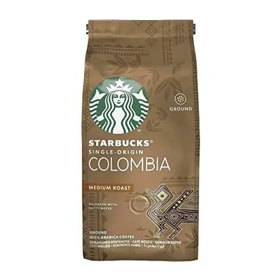 Starbucks Single-Origin Colombia Medium Roast Ground Coffee, 200g