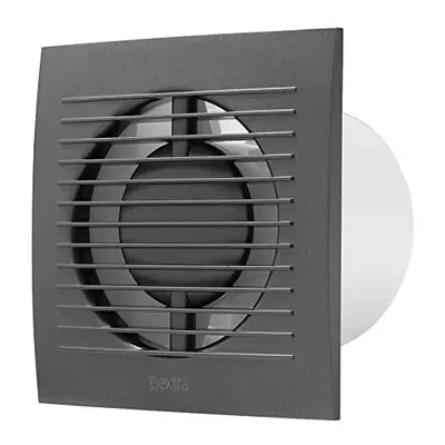 Bathroom Fan Diameter mm with Humidity Sensor and Timer â Anthracite, Quiet Fan