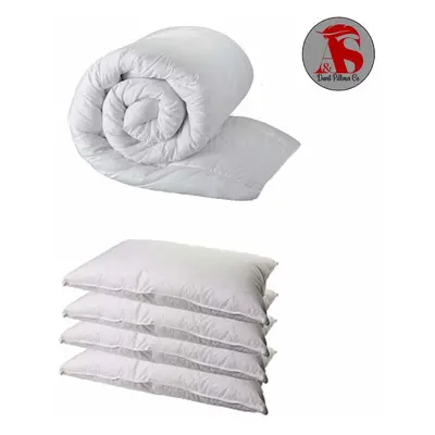 KING SIZE DUVET & DELUXE PILLOWS - KING 13.5 TOG QUILT & SUPERFIRM PILLOWS