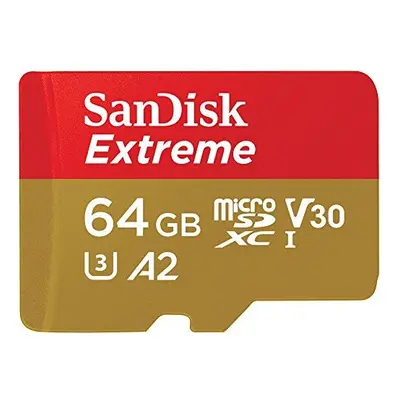 64GB Extreme microSDXC card for Mobile Gaming up to 170MBs with A2 App Performance UHSI Class U3