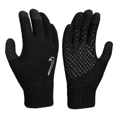 Knitted Tech and Grip Gloves - Black - One Size