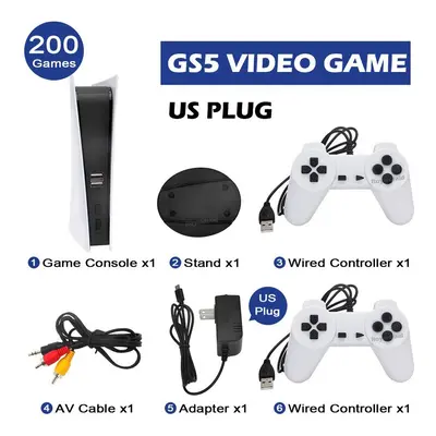 NEW GS5 Game Station Video Game Console With Classic Games Bit TV Console Retro USB Wired Handhe