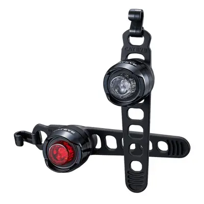 Cateye Orb Rechargeable Front & Rear Light Set Polished