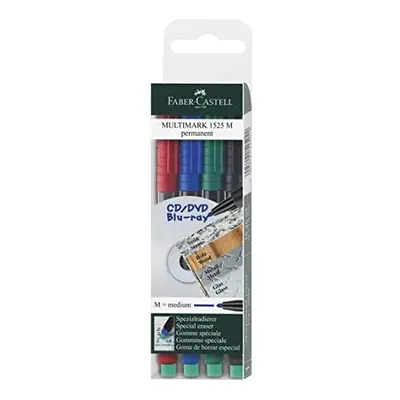 Faber-Castell Medium Tip Permanent Multimark (Set of 4)