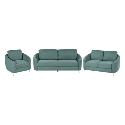 Fabric Living Room Set Green TROSA