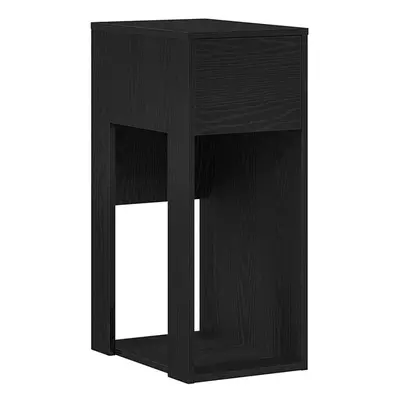 (black) vidaXL Computer Tower Stand with Drawer Old Wood 30x44x74 cm pc tower stand