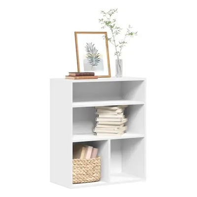 vidaXL Book Cabinet White 60x30x71.5 cm Engineered Wood