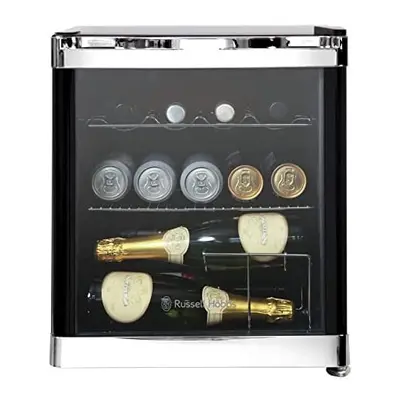 Russell Hobbs RHGWC1B Table Top Wine/Drinks Cooler with Glass Door, bottle capacity, Black