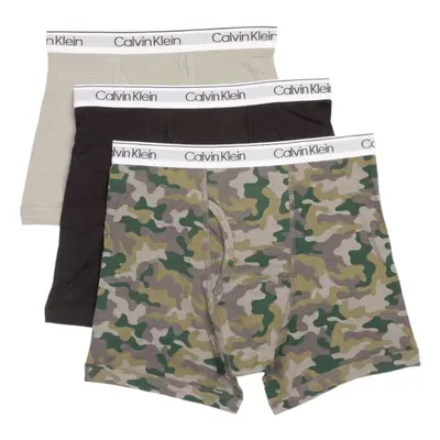 Calvin Klein Boys' Briefs Underwear 3-Pack CAMO/Black/Grey