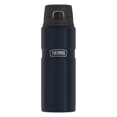 THERMOS Stainless King VacuumInsulated Drink Bottle Ounce Midnight Blue