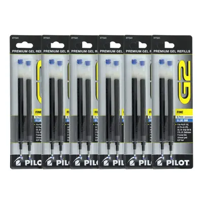 PILOT G2 Dr. Grip Gel/Ltd ExecuGel G6 Q7 Rollerball Gel Ink Pen Refills 0.7mm Fine Point Blue In