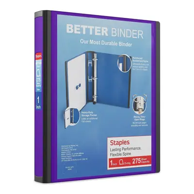 STAPLES Binders Purple