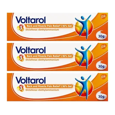 Voltarol Back and Muscle Pain Relief 1.16% Gel 30g Triple Pack