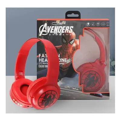 Marvel Spiderman Headset Wireless Bluetooth Super Hero Headphone Red