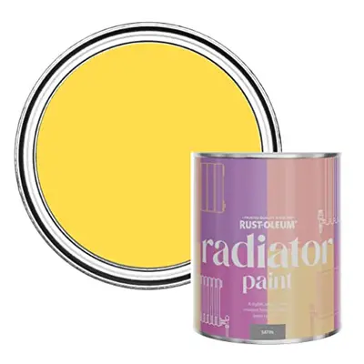 Yellow Heat Resistant Radiator Paint in Satin Finish - Lemon Sorbet 750ml