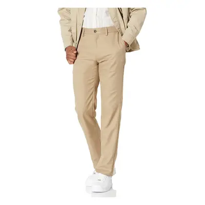 Amazon Essentials Men's Slim-Fit Flat-Front Dress Pant Khaki Brown