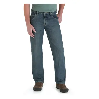 Wrangler mens Rugged Wear Relaxed Straight Fit jeans Mediterranean