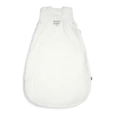 Welcome To The World Dreampod Months, 1.0 Tog, Soft Textured Jersey, Zip Bottom - White