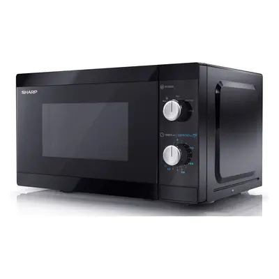 SHARP YC-MS01U-B Compact Litre 800W Manual control Microwave, power levels, defrost function, LE