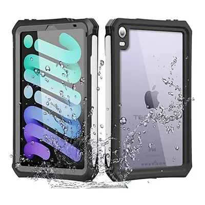 TECHGEAR Waterproof Case for iPad Mini 6th Generation [Poseidon Case] Slim Shockproof Waterproof