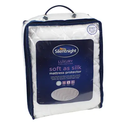 Silentnight Mattress Protector Single Bed Quilted Hypo Allergenic Fitted Sheet