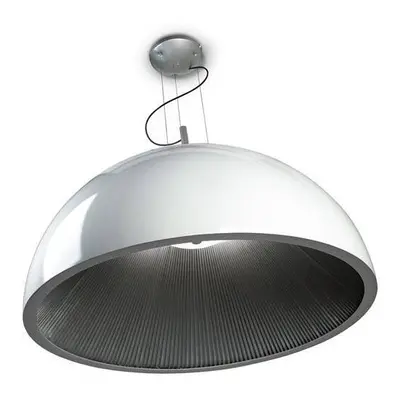 Leds-C4 GROK - Light Large Dome Ceiling Pendant Silver, White, E27