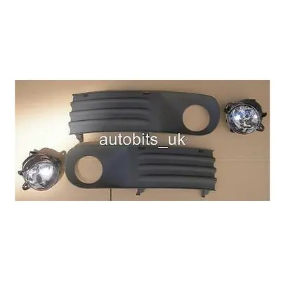 VOLKSWAGEN VW T5 TRANSPORTER BUMPER LIGHT FOG LAMPS GRILL KIT & R