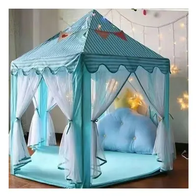 (blue, Big Princess Pang Xingxing Lantern) Tent Children's Indoor Girl Hexagon Princess Castle B