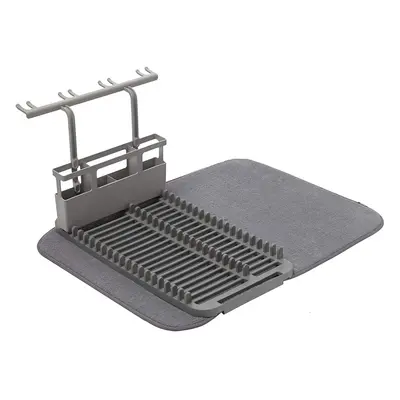 Umbra UDRY DISHRACK W/Dry MAT Charcoal, 18/8 Stainless Steel