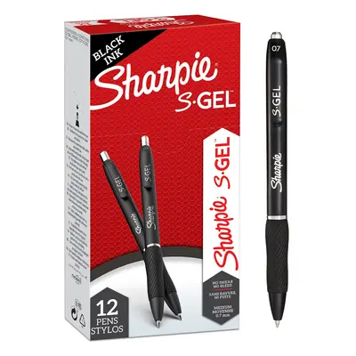 SHARPIE S-gel gel Pens Medium Point (07mm) Black Ink count