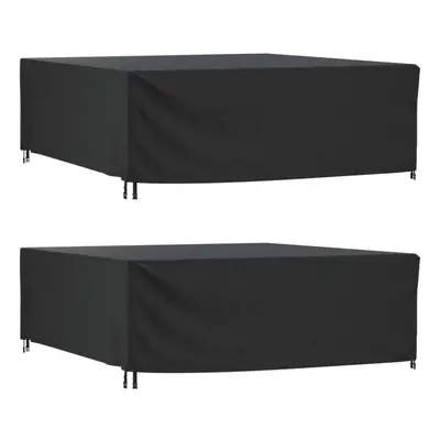 (260 x x cm) vidaXL Garden Furniture Covers Outdoor Table Cover pcs Black Waterproof 420D