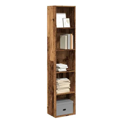 vidaXL Bookcase Old Wood 40x30x189 cm Engineered Wood