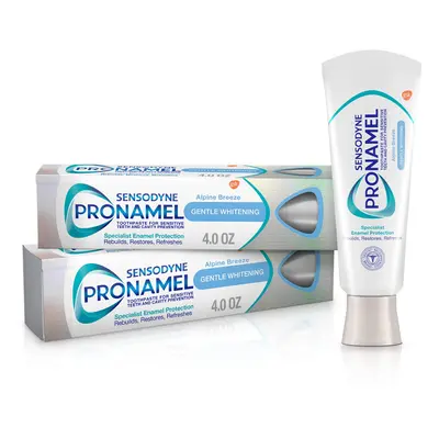 Sensodyne Pronamel Gentle Teeth Whitening Enamel Toothpaste for Sensitive Teeth, to Reharden and