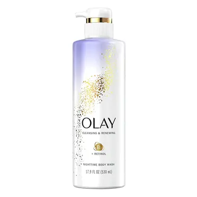 Olay Cleansing & Renewing Nighttime Body Wash 17.9 Fluid Ounce (Pack