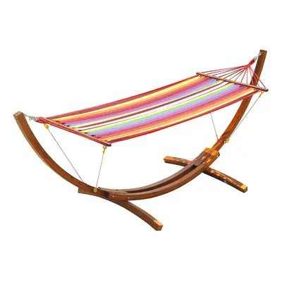 Outsunny Wooden Frame Hammock | Hammock With Stand