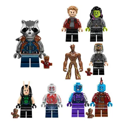 9Pcs/Set Guardians Of The Galaxy Minifigures Toys Building Blocks Compatible