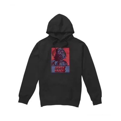 (L, Black) Star Wars Mens Darth Vader Card Hoodie